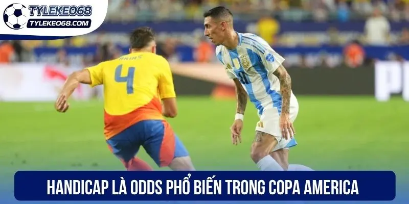 Handicap là odds phổ biến trong Copa America